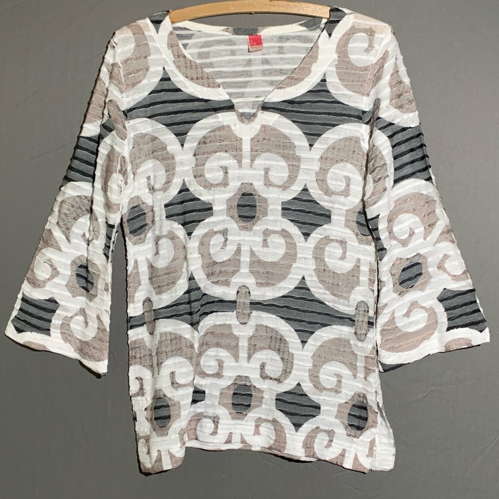 Before + Again Super Soft Long Sleeve Blouse, Med